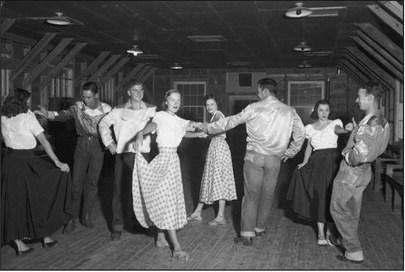 Swing your partner do-si-do required dancers to circle each other while facing the same direction. Photo from the Ralph and Dossie Rogers Collection