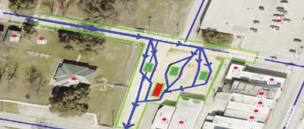 Dublin residents can bring unwanted items to the 100 block of N. Park Street for disposal on Saturday during the annual Dublin Clean-up event. The map shows the route by which people can enter on Liveoak Street to access the provided dumpsters. Paul Gaudette | Citizen staff photo