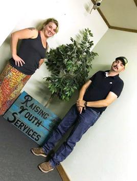 Sarah Childers and Comanche Sheriff Chris Pounds assist youth with Raising Youth Services that serves Erath, Comanche and Eastland counties. Paul Gaudette | Citizen staff photo