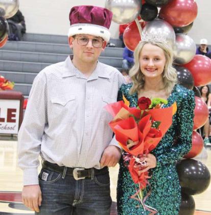 2024 Homecoming King & Queen Jaxson Bays, Kyndall Hurt (also Mr. and Miss LHS candidates)