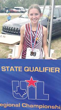 Lingleville High School Cross Country runner Bailyn Vann is heading to the state meet at Round Rock on Nov. 3 after placing 5th in the Regional Championships on Monday, Oct. 23. | submitted photo