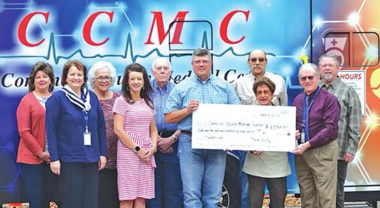 Comanche County Hospital Healthcare Foundation board members last week presented a check to Comanche County Hospital for almost $70,000 to cover the costs of more equipment for patient care at the hospital. This brought the total donations purchased by the foundation for the hospital to more than $1 million since the foundation was started some 17 years ago. Mac McKinnon | submitted photo