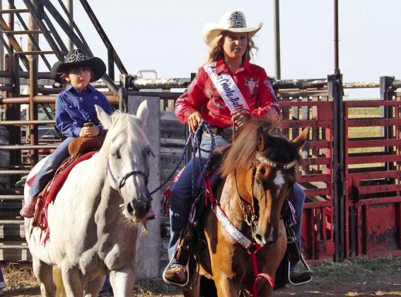 2026 Lilly G Rodeo royalty took a turn around the City Park Arena to start the barrel racing event held Saturday, July 25 in honor of the National Day of the Cowboy. Above, Lil’ Miss Lilly G Rodeo Rikki Rushfeldt rides alongside 2026 Brown County Bull Bash Queen Ryleigh Rodriguez while Ms. Lilly Rodeo Katie Hudjera and Miss Lilly G Rodeo Ana Campos test out the dirt. Wyndi Veigel-Gaudette | Citizen staff photos