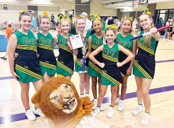 Jr. High Cheerleaders claim awards