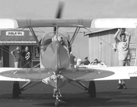 A light sport aircraft taxis in from the runway during the annual Light Sport Fly-in held at Dublin Airport. Paul Gaudette | Citizen staff photo