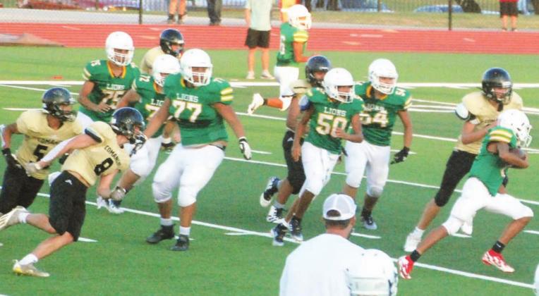 JV Pride passes by Comanche