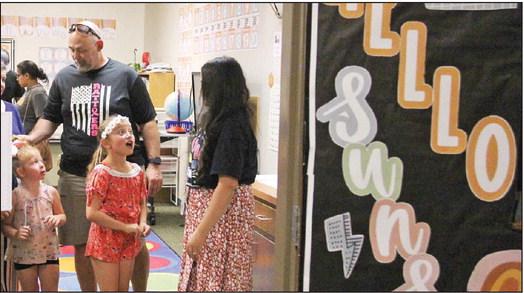 Dublin Elementary students shared excitement and gifts with their educators during Meet the Teachers on Monday night, Aug. 7. Parents and kids flooded the halls of each campus as they got to see their classes for the new year. Paul Gaudette | Citizen staff photos