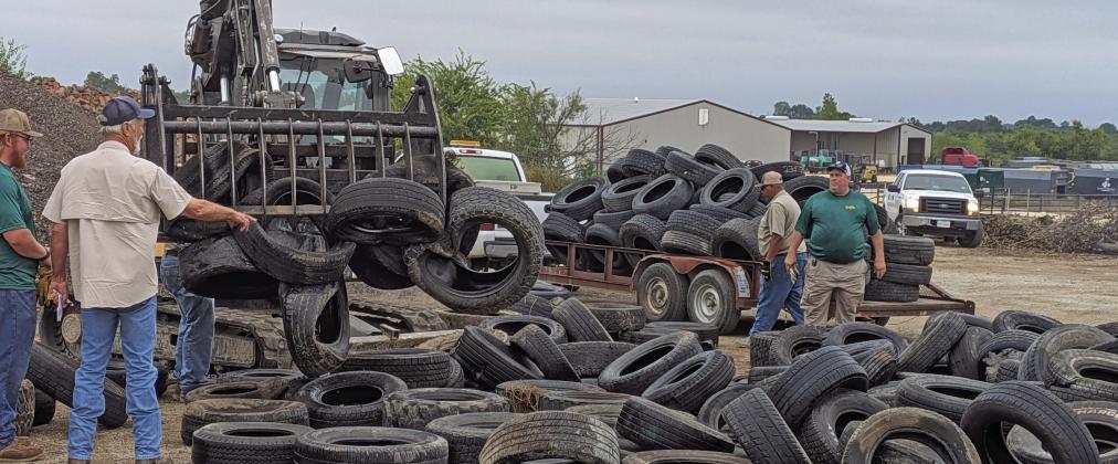 Nearly 900 tires were collected in about 2 hours at a disposal event held Sept. 6 at the Dublin Public Works yard. City employees were joined by County Commissioner Pct. 2 Albert Ray and Erath County inmates and correctional officers were present to assist. The event was in cooperation with Erath County. Paul Gaudette | Citizen staff photo
