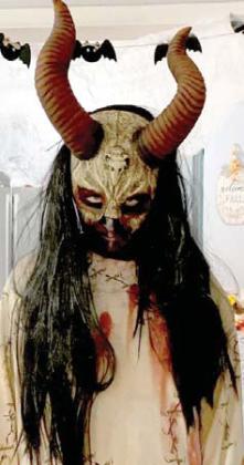 Kinley Pursley, 11, as a scary demon was named as second place in her age division. Submitted photo