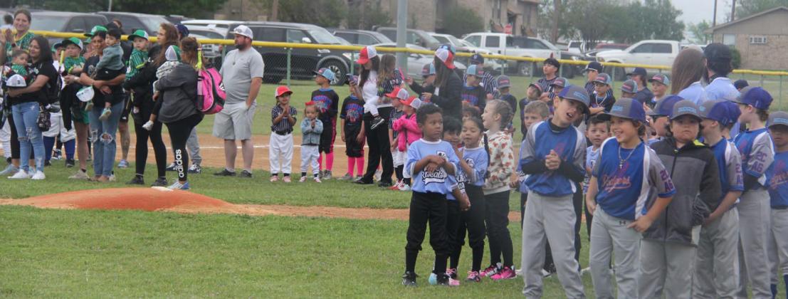 Hoards of young baseball and softball players get ready for the new season with Dublin Baseball Softball Association. Opening ceremonies were held Saturday, April 6 at the Dublin City Park. Paul Gaudette | Citizen staff photo