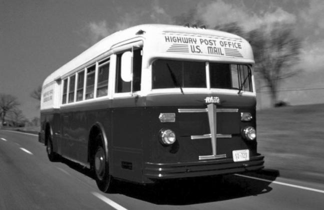 This post office on wheels usually made a 300 mile trip sorting mail all along the route. During 1960-1963 they replaced as many as 20 trains a month as rail passenger service carrying mail declined. Mail buses like this one, were configured exactly the same so employees could switch from rail cars to buses easily. | submitted photos