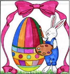 Easter Coloring contest winners