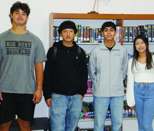 The 2025-26 DHS Sophomore class officers are: President Jayden Balvantin, Vice President Jeremy Vazquez, Reporter Larry Alvizu and Historian Zoey Soria. Wyndi Veigel-Gaudette | Citizen staff photo