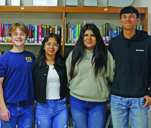The 2025-26 DHS Junior class officers are: Historian Paul Adams, President Karen Ortiz, Vice President Joselyn Perez and Reporter Miguel Resendiz. Wyndi Veigel-Gaudette | Citizen staff photo