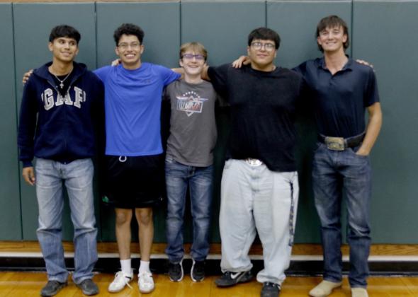 Senior class Homecoming King nominees include Miguel Resendiz, Hunter Johnson, Paul Adams, Miguel Corrales and Ethan Whitaker. Wyndi Veigel-Gaudette | Citizen staff photo