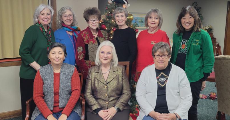 Members of the Dublin Woman's Thursday Club met Thursday, Dec. 12 and learned about the Piney Woods Ecoregion as part of their two year study program. They also celebrated Christmas with fellowship and snacks. Wyndi Veigel-Gaudette | Citizen staff photo