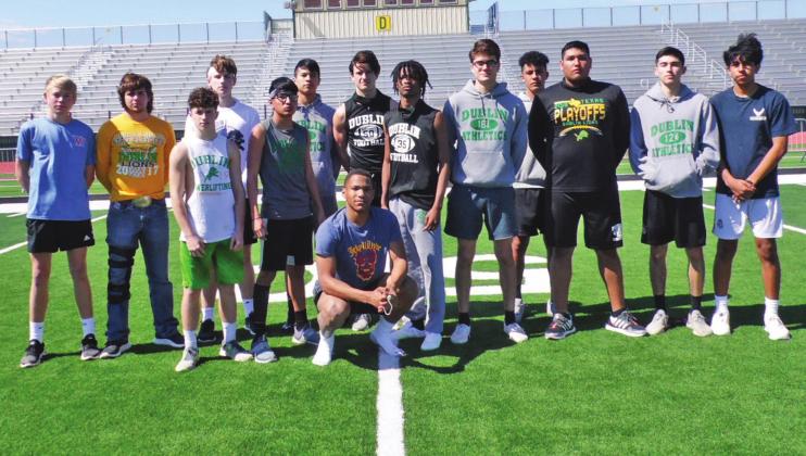 DHS Boys Track &amp;amp; Field: Emmanuel Anguiano, Lucas Azua, Salvador Banda, Cesar Caldera,Manuel Candelario, Jilt DeBoer, Daniel Escobar, Joel Escobar, Juan Garcia, Elijah Gonzalez, Tyler Harrell, Emiliano Hernandez, Cooper Hubble, Momo Lolohea, Carlos Martinez, Cole Moore, Jason Olvera, Edgar Ortiz, Gonzalo Ortiz, Lisandro Ortiz, Alex Parrack, Cameron Patton, Kevin Patton, Dalan Rasberry, Javion Ray, Giovanni Rodriguez, Yahir Rodriguez, Aidan Salyer, Carlos Sandoval, Cesar Vasquez, Andrew West