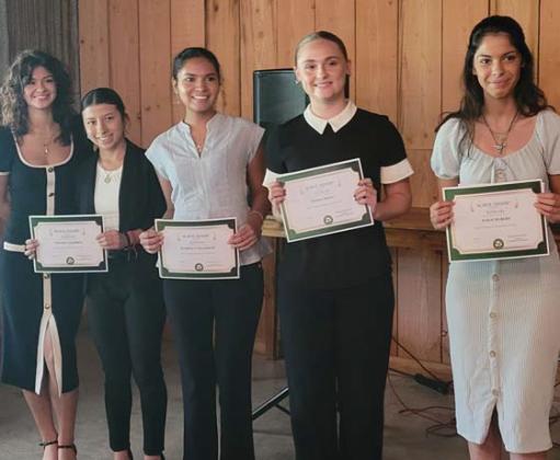 Seniors at Dublin High School received scholarships at the Professional Business Women Summit 2024 hosted by the Dublin Chamber of Commerce. The scholarships were provided to young ladies to purchase laptops or interview outfits. Wyndi Veigel-Gaudette | Citizen staff photo