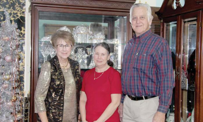 Golden Butterfly in downtown Dublin celebrated its 50th anniversary Friday, Nov. 18 with an open house and will continue having sales throughout the holidays. From left is owner, Pam Crabtree, Henrietta Stetzenback and Richard Cook. The store offers jewelry, customized designs, estate wares and more. Wyndi Veigel | Citizen staff photo