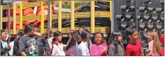 Dublin students got some constructive encouragement in preparation of next week’s STAAR testing as they got to get up close and personal with some heavy equipment behind the school on Monday, April 7. The display was placed by Darrell Curry. Wyndi Veigel-Gaudette | Citizen staff photo
