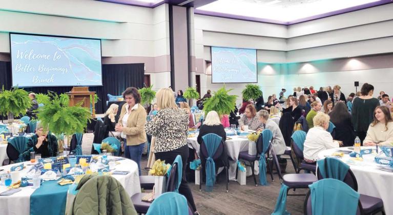 Guests at the Fourth Annual Better Beginnings Brunch for Cross Timbers Family Services ‘talked teal’ this year, which is the color for National Sexual Assault Awareness month. The event was held in a new location, at the Barry B. Thompson Student Center Ballroom at Tarleton State University Saturday, Jan. 27. For more photos see the Dublin Citizen Facebook page. Wyndi Veigel-Gaudette | Citizen staff photo