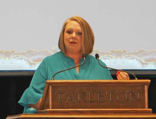 Dr. Cindy Burnette was the keynote speaker at the Better Beginnings Brunch and is the Texas Health Resources System SANE Program Director. Wyndi Veigel-Gaudette | Citizen staff photo