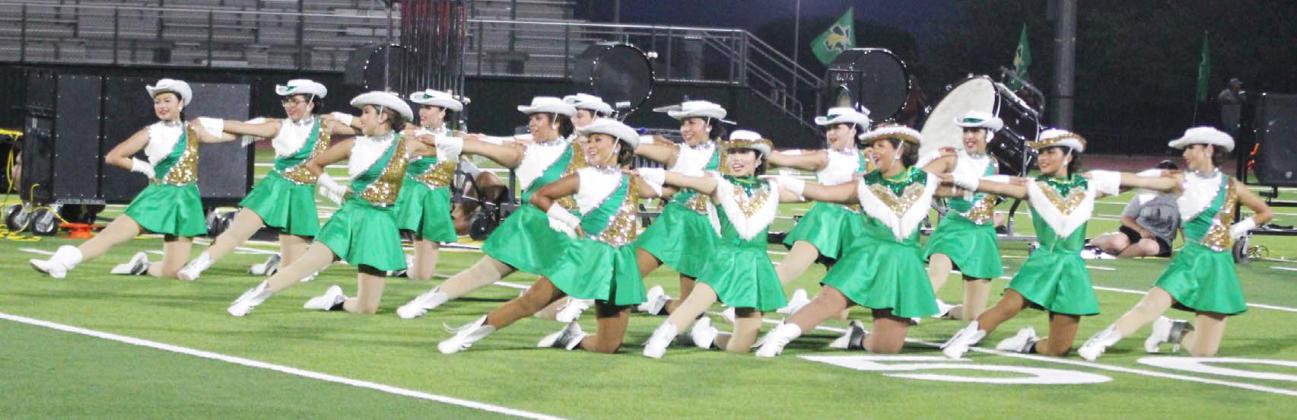 The Dublin Dandi-Lions performed a ‘Beautiful People’ themed routine during halftime at Thursday night’s game. Paul Gaudette | Citizen staff photo