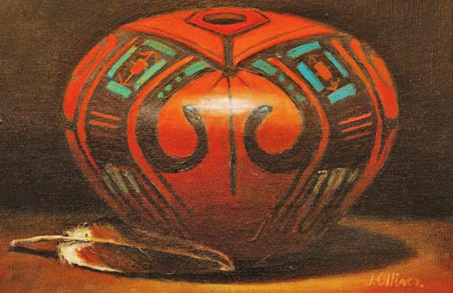 “Acoma Seed Vessel” by Jean Olliver