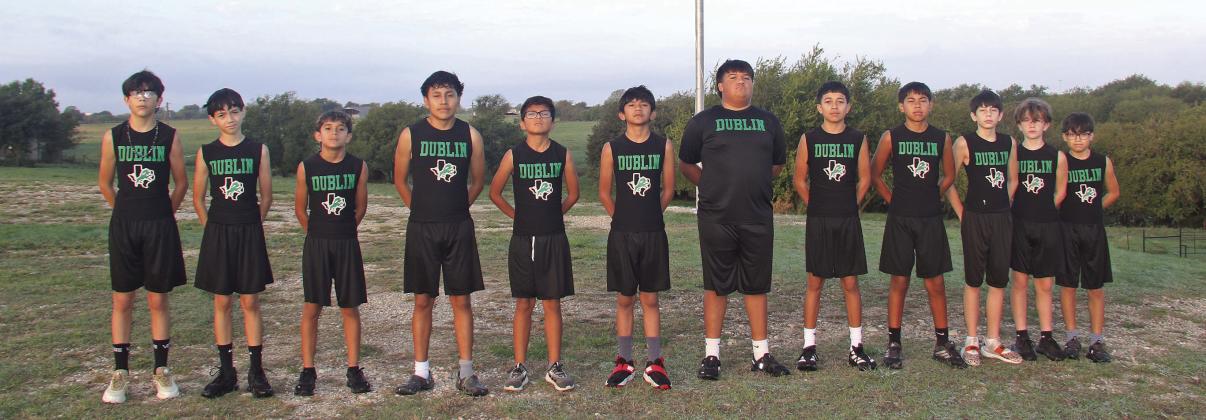 The 2026 junior high boys cross country teams are: John Cormack, Miguel Ruiz, Obed Vazquez, Carlos Flores, Allen Martinez, Eduardo Garcia, Andrew Geffre, Esteban Garcia, Ezequiel Garcia, Aiken Mori, Xannon Biggs and Adrian Ramirez. Paul Gaudette | Citizen staff photo