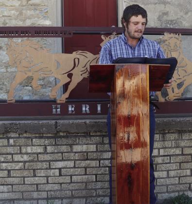Sermon on the MOUNT drew both equine and non-equine participants Sunday, May 31 at the Dublin Rodeo Heritage Museum where Zeb Wright preached the longest Biblical passage directly from Jesus, Matthew 5-7 (also known as Sermon on the Mount). Participants also shared hamburgers together after the message concluded. The event wrapped up a weekend of events including a chili cookoff hosted to benefit the museum. Wyndi Veigel-Gaudette | Citizen staff photos