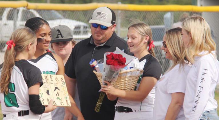 Softball seniors take final walk