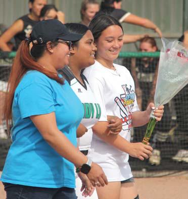 Softball seniors take final walk