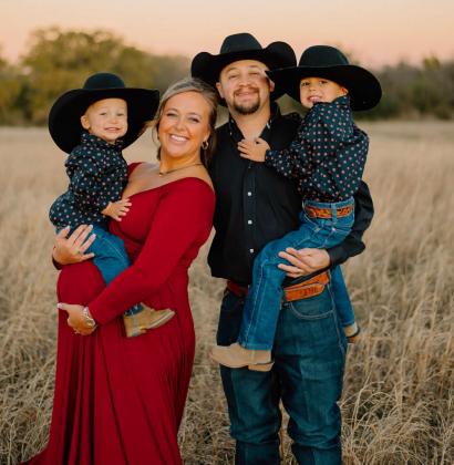 Shelby Huxen, a 2009 Dublin High School graduate, enjoys spending time with her husband, David, and their children, Tate, Tripp and Hallie. She also works as a financial advisor for Legend Financial. Courtesy photo
