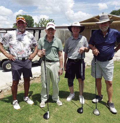 Hogan Tournament Second Place Pat Gutridge, Doug Payne, Paul Darwin, Gene George.