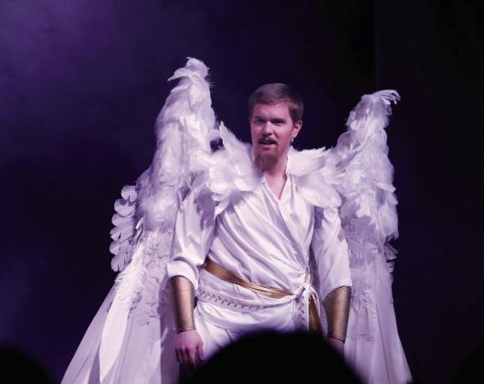 Gabriel tells of Jesus’ birth, from a heavenly host’s point of view at the 10th annual Faces of Christmas organized by Cottonwood Church in Dublin Sunday, Dec. 21. Wyndi Veigel-Gaudette | Citizen staff photo