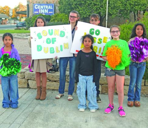 A send off for the Sound of Dublin Marching Band has citizens, fans and family members cheering them onto area contest Saturday, Oct. 24 in downtown. For more photos see The Dublin Citizen Facebook page. Paul Gaudette | Citizen staff photo