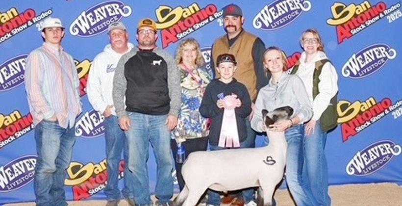 Lingleville High School senior Madison Howle exhibited the 4th place market lamb at the San Antonio Shock Show. | Submitted photo