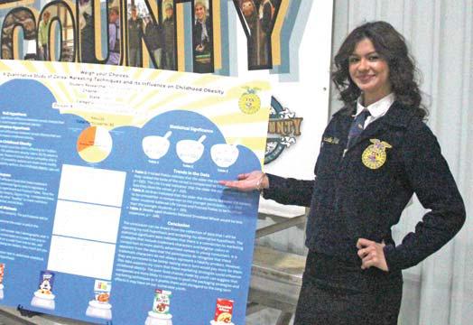 Monday’s events also included the Agriscience Fair where Dublin FFA was represented by NavaLee White who presented in Social Systems.