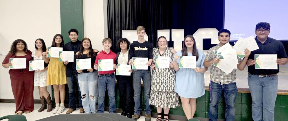 Band Leadership Team Morgan Keith, Keighly Lewis, David Nava Rojas, Jayden Rojas, Colbyn Wiley, Alex Ponce De Leon, Brecedes Rojas, Paul Adams, Miguel Corrales, Kimila Gonzalez, Hunter Johnson, Jayden Balvantin, Anabelle Delgado and Jennave Villaro