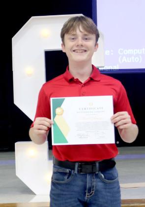 Outstanding Concert Band Student Paul Adams