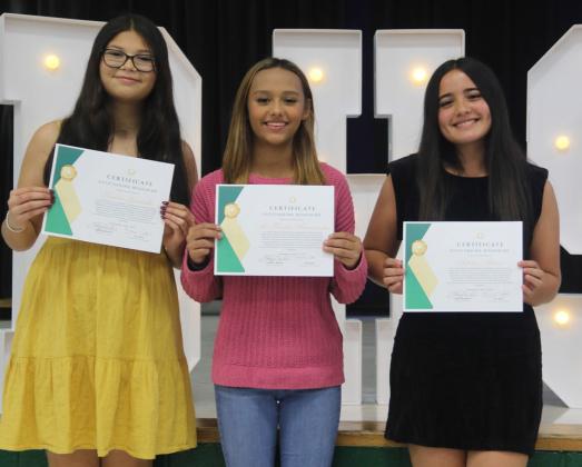 Outstanding Woodwind Kimila Gonzalez, McKayla Hernandez and Ashton Munoz