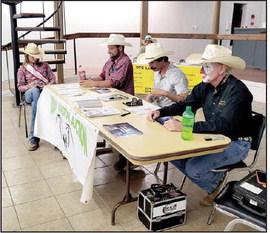 Jeff ‘Jackrabbit’ Harris prepares to sign autographs with his rodeo friends at a Meet and Greet at Grafton Center Saturday, Aug. 19. Jackrabbit will be part of the Dublin Rodeo Heritage Museum festivities Saturday, Sept. 2. Wyndi Veigel | Citizen staff photo