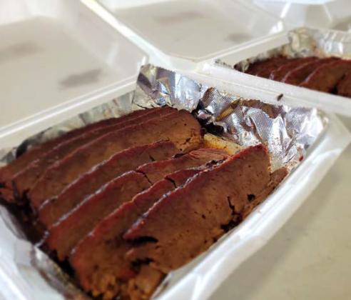 Barbecue brisket is on display after judges have an anonymous cast votes in a variety of categories. Wyndi Veigel | Citizen staff photo