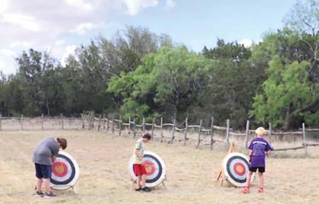 Boy Scouts learn at camp