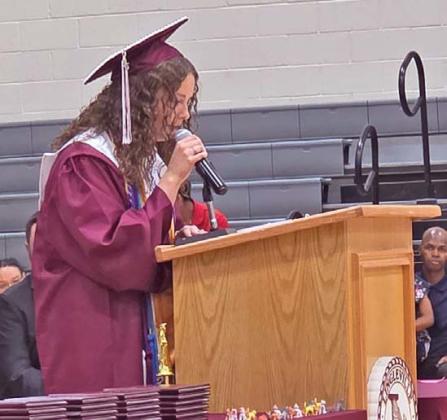 Valedictorian Emma Hudson