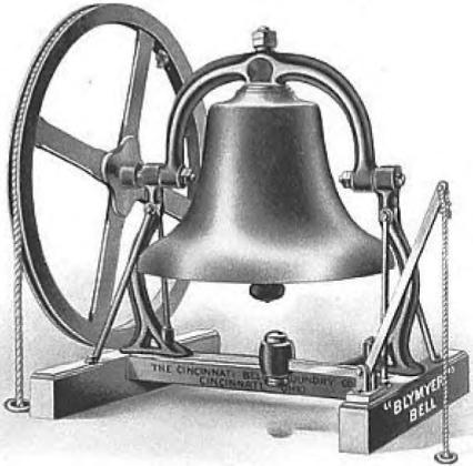 The Dublin School Bell is part of the Blymyer Series of bells that were cast by the Cincinnati Bell Foundry. t904 Blymer Catalog I Courtesy Cincinnati Public Library