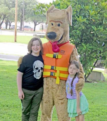 Paul Gaudette | Citizen staff photos Some young water safety learners earned some hugs, high fives and a goody bag from Proctor Lake Corps of Engineer Park Rangers and Bobber the Water Safety Dog. The program is one of many educational events at the library this summer. For more photos see the Dublin citizen Facebook page.