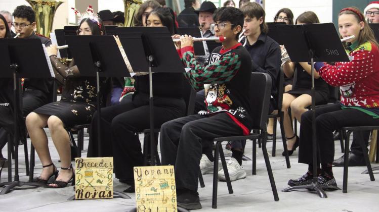 Members of the Dublin High School Symphonic Band perform Christmas music at their annual holiday concert Thursday, Dec. 11. For more photos see page B6 and The Dublin Citizen Facebook page. Wyndi Veigel-Gaudette | Citizen staff photo