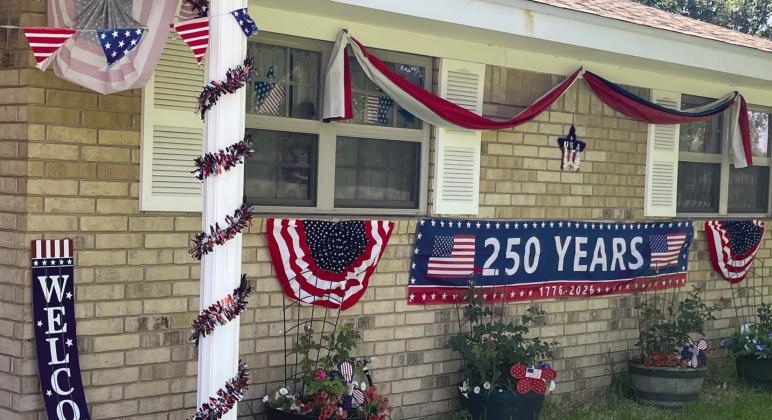 Vickie and Ray LaBaume were named as the winners of the 2026 America's 250 Patriotic Porch contest organized by Revitalize Dublin. They received a $100 gift card and donated the card back to the nonprofit in order for Revitalize Dublin to continue to help others in the community. Courtesy photo