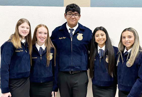 | submitted photos Dublin FFA members competed and placed high at Leadership and Development Events at Salado (above) and Abilene (right).